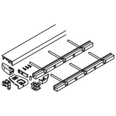 Hawa Folding Concepta 25 ondergeleiding aluminium