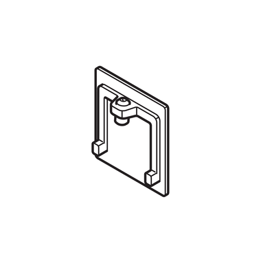 Hawa Junior 120 afdekkap looprail chroom mat