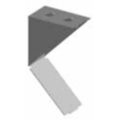 Plankdrager kunststof 3047 hoog wit