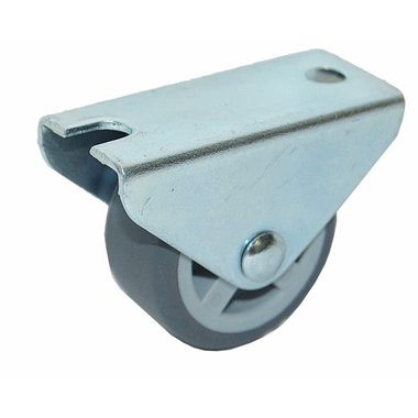 Wiel 25mm 30kg h:29 kunstst.grijs-behuiz. verzinkt