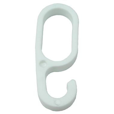 Schuifhaken ovaal 803.29 kunst.wit