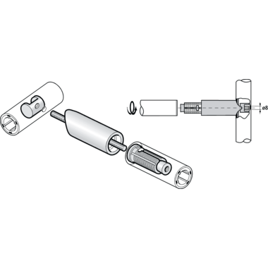 Pba 500-nylon wit t-verbindingsstuk 3 weg buizen