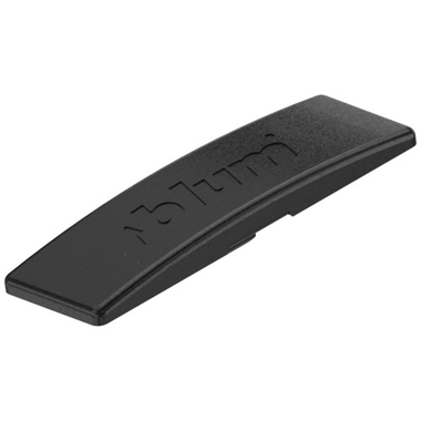 Afdekkap scharn rond 110°-107° rechte arm onyx zwa