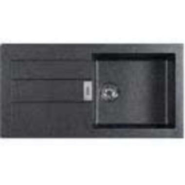 Eco sirius inbouwspoeltafel 1000x510mm 1 bak tectonite grijs