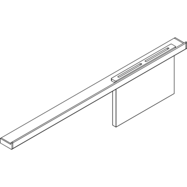 Horzon-t reling-kit 900mm incl. bevestigingen, 3 haken en messenhouder