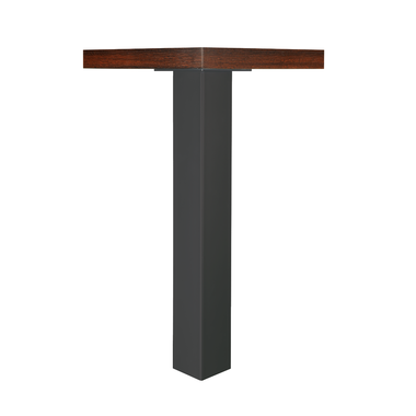 Tafelpoot Q100 zwart mat 100x100mm h71 regelbaar