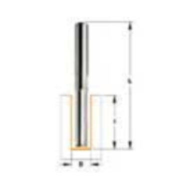 Rechte frees d=6 mm i=25 l=60 hw