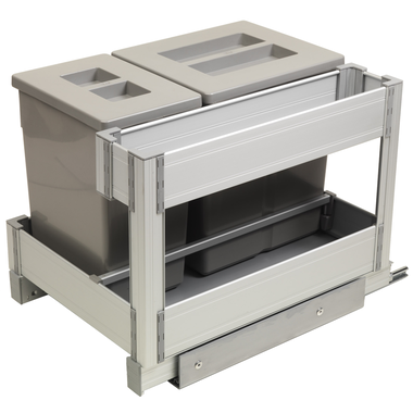 Uittreksysteem new line 480x349x356mm k40met afval met afvalemmers