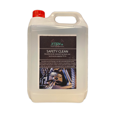 X-ten safety clean 5l navulling desinfecterende spray op basis van 70% alcohol