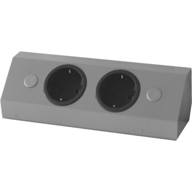 Energiebox RVS 2 stopcontacten