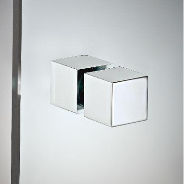 Paar deurknoppen, voor 8/15 mm glas, B25 H25 L25