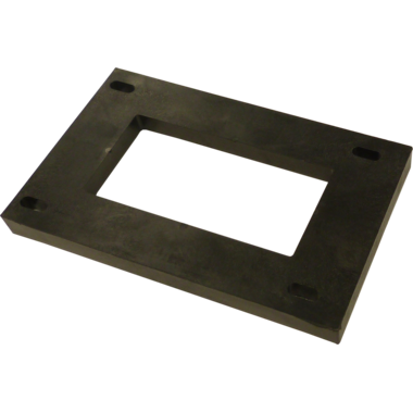 Tafelonderstel adapterplaat 2cm zwart