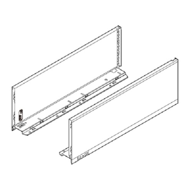 Legrabox zijkant l+r  c  450mm oriongrijs