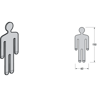 Pba 500-nylon wit pictogram man