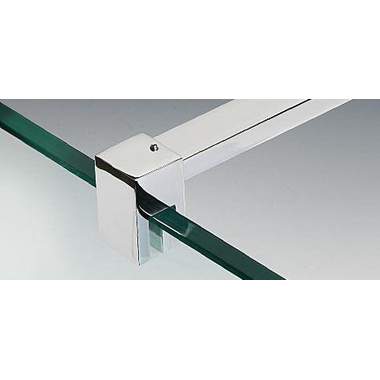 Vaste stabilisatiestang wand/glas met lage klem, voor 8/12 mm glas