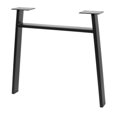 Tafelonderstel A 20x80 zwart mat