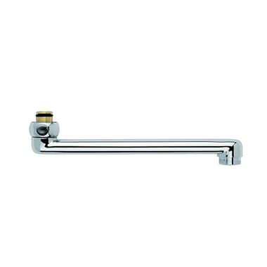 Badacc. draaibare uitloop 200 mm chroom