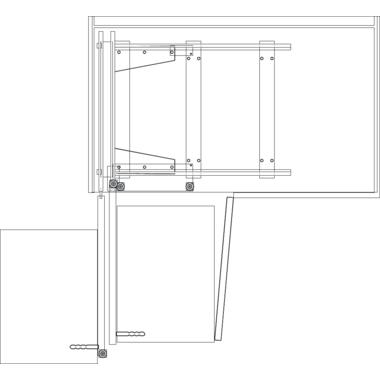 Rational Corner D Soft Close antraciet