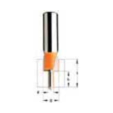 Vlak verzink -groef frees d=12.7mm d=4.3 6mm i=24.2 i²=13.9mm hw