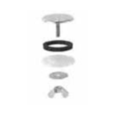 Boorgatstop inox rvs