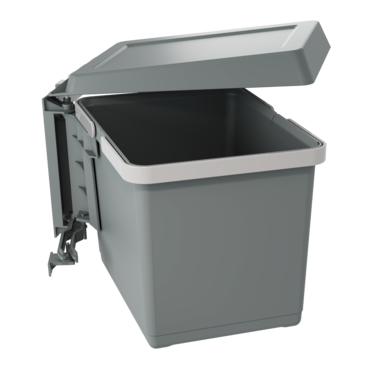Afvalemmer swing 12 l grijs