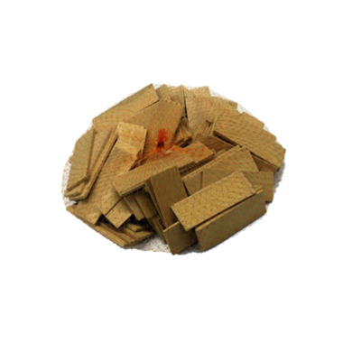 Houtblokjes 20 x 4 mm geel (100 st)