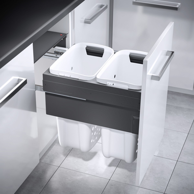 Hailo Laundry Carrier grijs