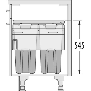 Hailo Laundry Carrier grijs