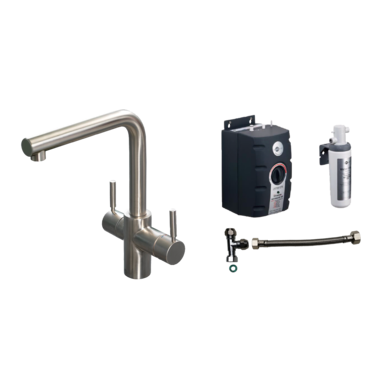 SET - 3N1 + Heetwatertank incl. filter + aansluitset