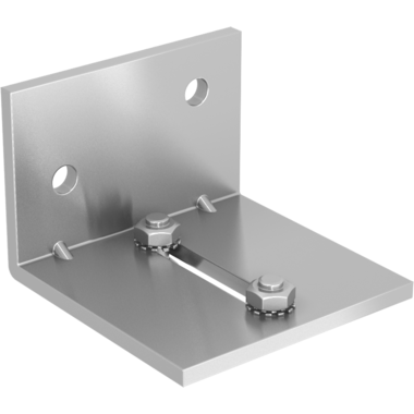 Cadette hoeksteun voor wandbevestiging, paneel 2x20mm