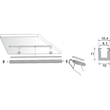 Led profiel Pro Sky