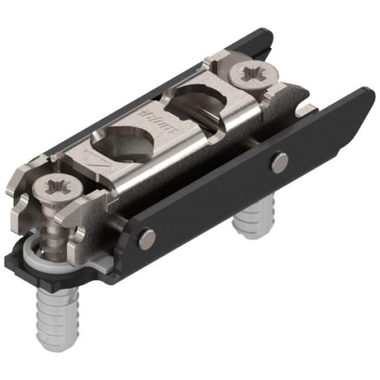 Clip montageplaat recht 3mm expando onyx zwart