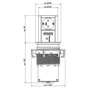Elevator 2 stopcontact