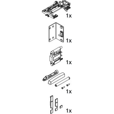Hawa Concepta III push/pull garnituur links