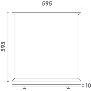 Infinity Led Panel 230V vierkant