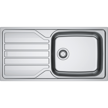 Flash - Inbouwspoeltafel / 1000 x 500 mm / Manuele Lediging / RVS