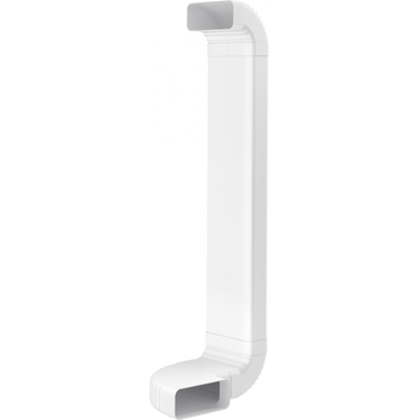 Installatieset voor luchtafvoer via plint