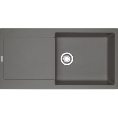 Maris - Inbouwspoeltafel / 970 x 500 mm / 1 bak / Steengrijs / Omkeerbaar