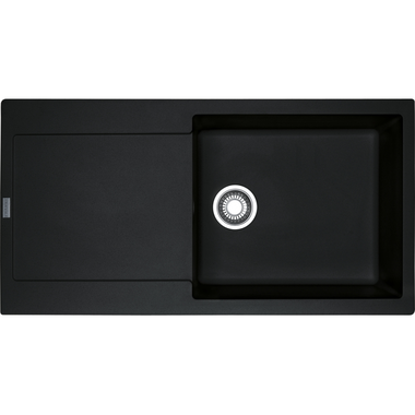 Maris - Inbouwspoeltafel / 970 x 500 mm / 1 bak / Onyx / Omkeerbaar