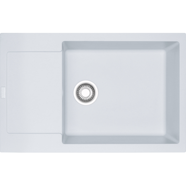 MARIS - Inbouwspoeltafel / 780 x 500mm / Manuele Lediging / Metaal wit