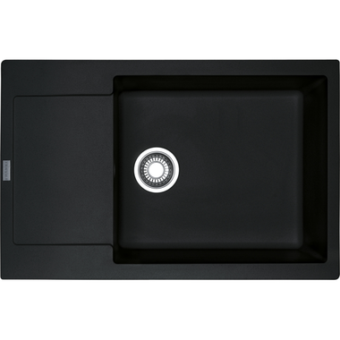 MARIS - Inbouwspoeltafel / 780 x 500mm / Manuele Lediging / Onyx