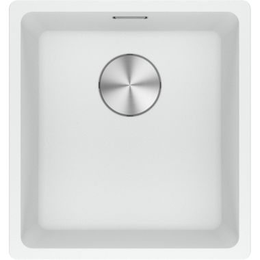 Maris - Onderbouwspoeltafel / 403 x 433 mm / 1 bak / Metaal Wit
