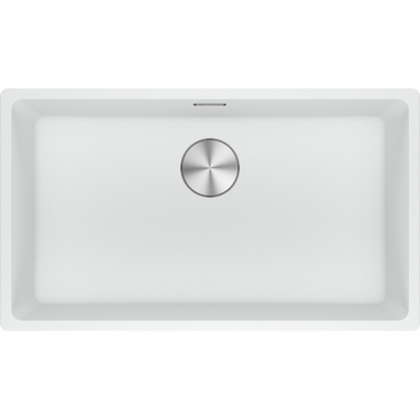 Maris - Onderbouwspoeltafel / 753 x 433 mm / 1 bak / Metaal Wit
