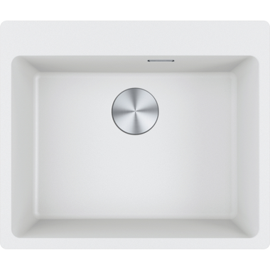 Maris - inbouwspoelbak / 590 x 500 mm / 1 bak / Metaal Wit