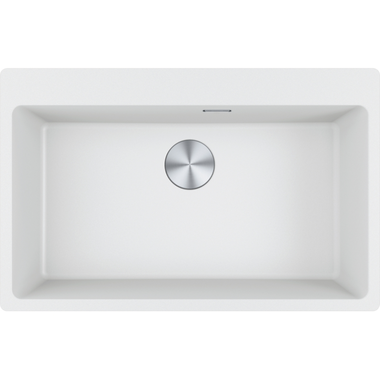 Maris - inbouwspoelbak / 780 x 500 mm / 1 bak / Metaal Wit