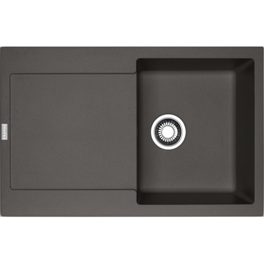 Maris - Inbouwspoeltafel / 780 x 500 mm / 1 bak / Leigrijs / Omkeerbaar