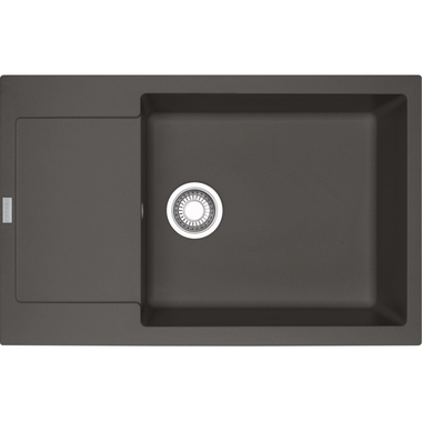 MARIS - Inbouwspoeltafel / 780 x 500mm / Manuele Lediging / Leigrijs