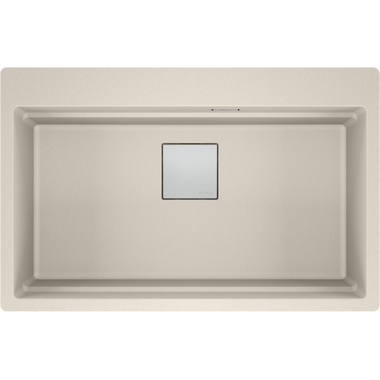 KUBUS 2.0 PRO - Inbouwspoelbak / 1 bak / 734 x 400 x 220 mm / Manuele lediging / Koffieroom  + Set 3 accessoires