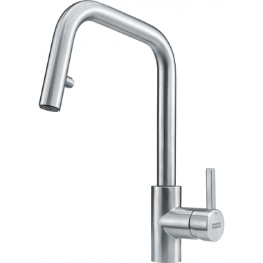 Eos Neo U / ééngreepsmengkraan met uittrekbare uitloop / Side lever / RVS