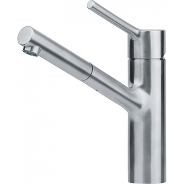 Taros Neo - Eéngreepsmengkraan met uittrekbare uitloop / Side lever / RVS